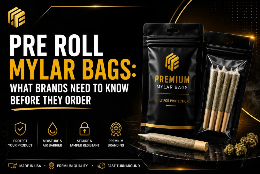 Pre Roll Mylar Bags for Safe and Secure Packaging